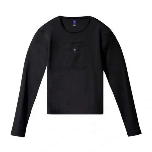 YeezyxGap engineered by Balenciaga long sleeve second skin top in black - Picture 1 of 4